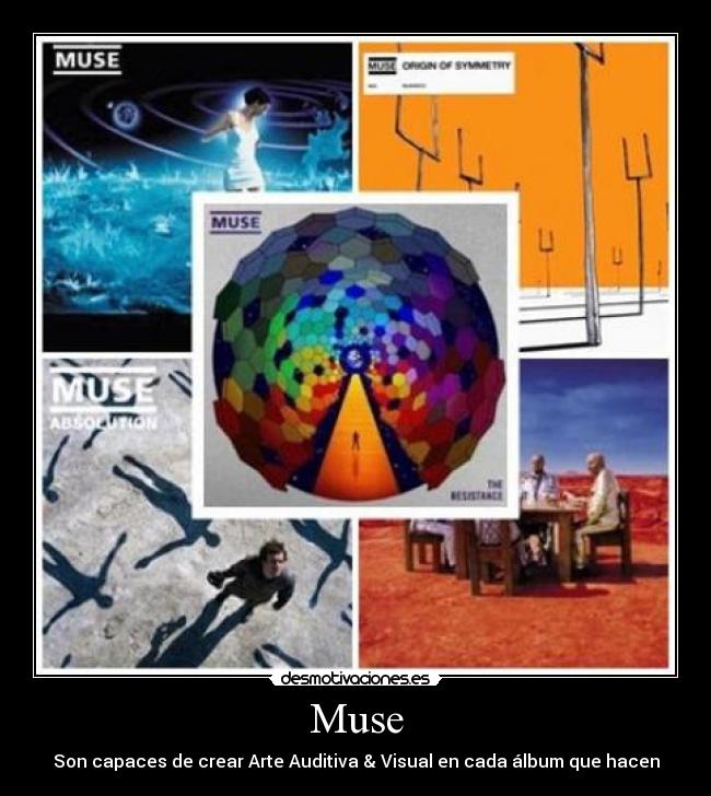 Muse - Son capaces de crear Arte Auditiva & Visual en cada álbum que hacen
