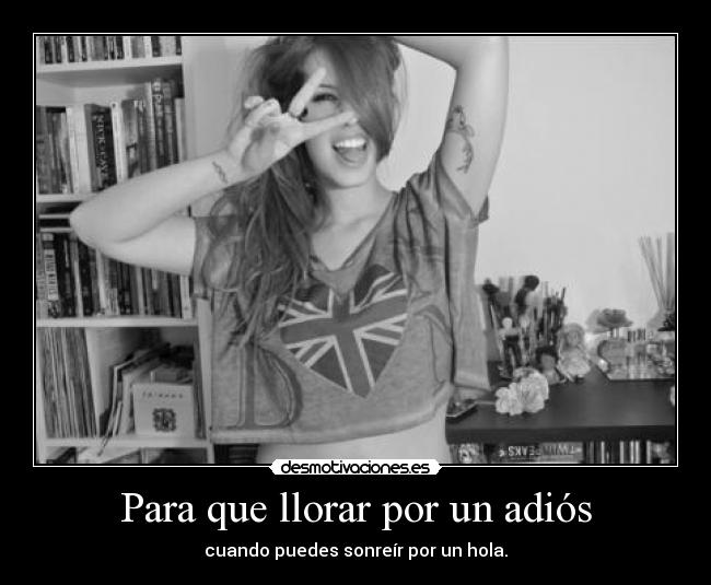 Para que llorar por un adiós -