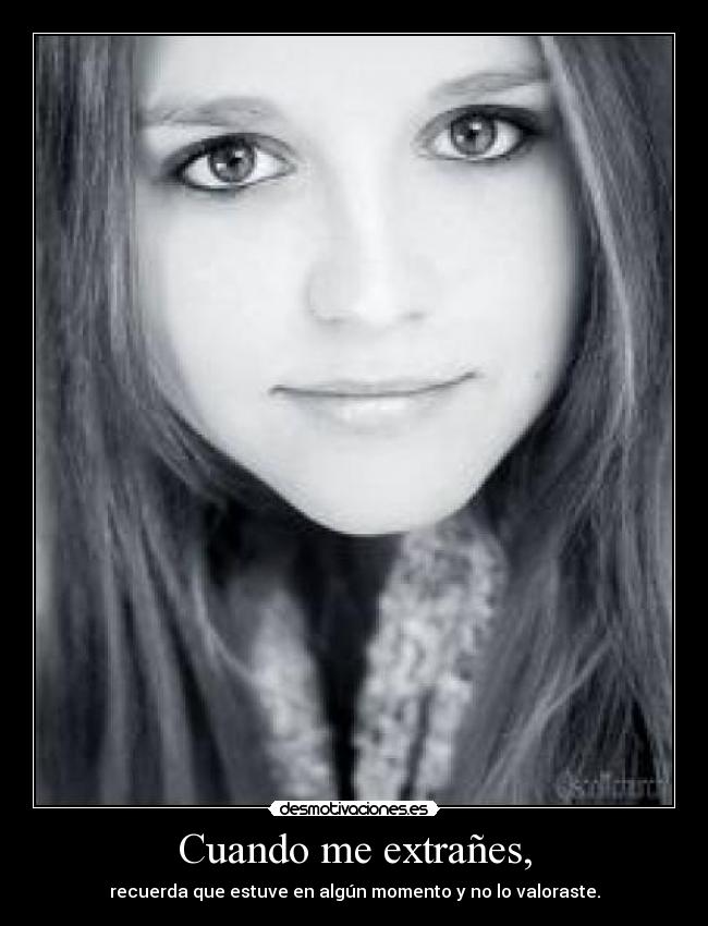 Cuando me extrañes, - 
