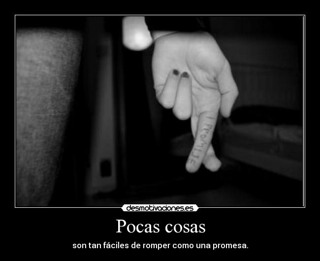 Pocas cosas - 