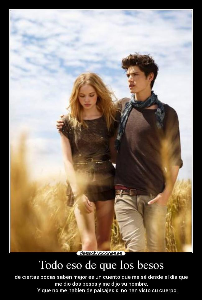 carteles besos los besos ciertas bocas saben mejor desmotivaciones