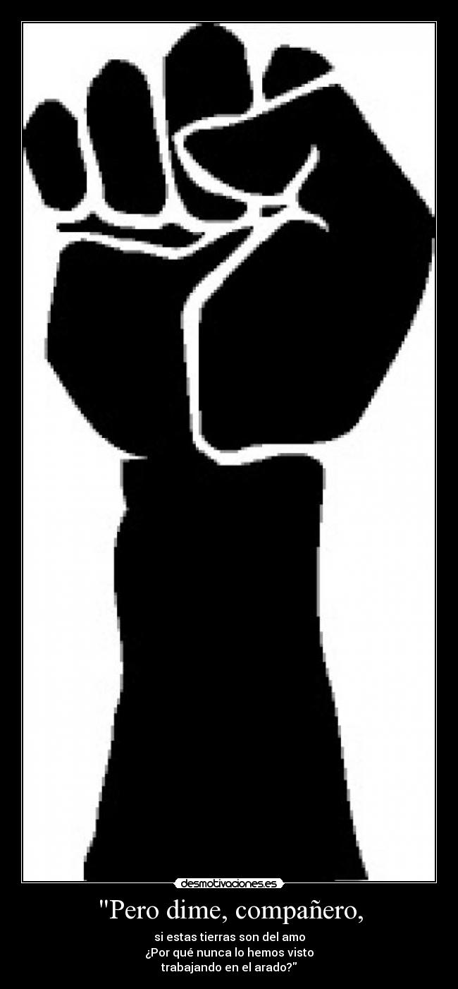 Pero dime, compañero, - 