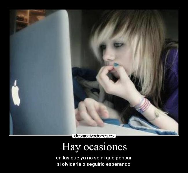 Hay ocasiones -