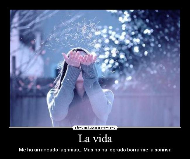 La vida - Me ha arrancado lagrimas... Mas no ha logrado borrarme la sonrisa