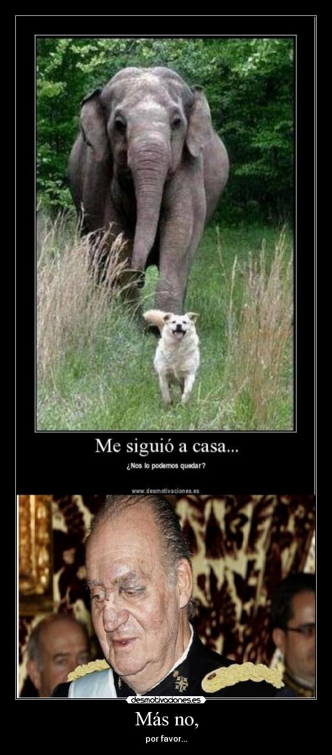 Más no, - por favor...