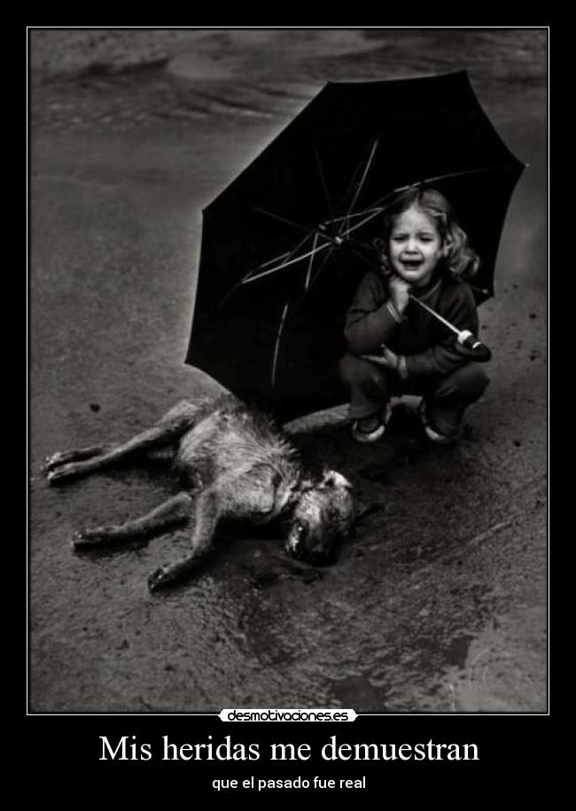 Mis heridas me demuestran - que el pasado fue real
