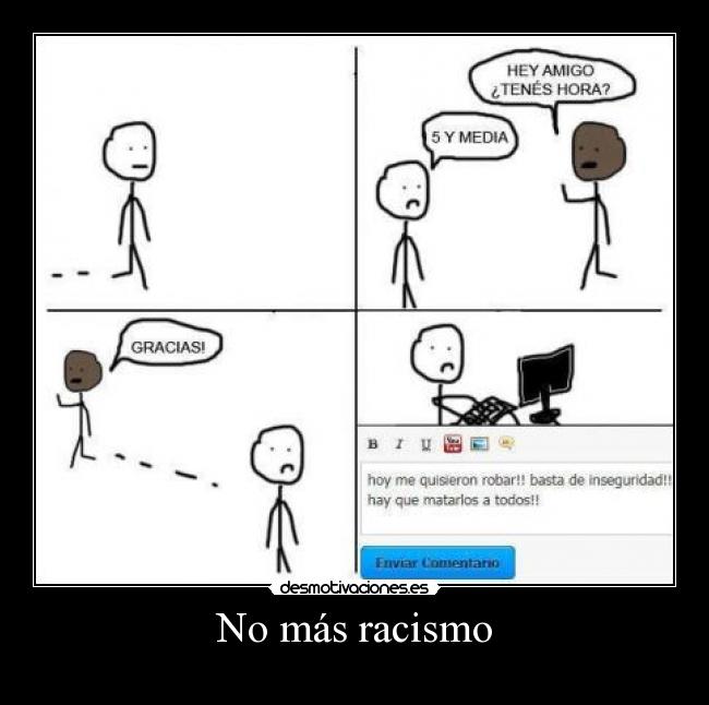 No más racismo - 