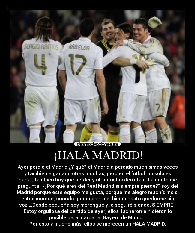 ¡HALA MADRID! -