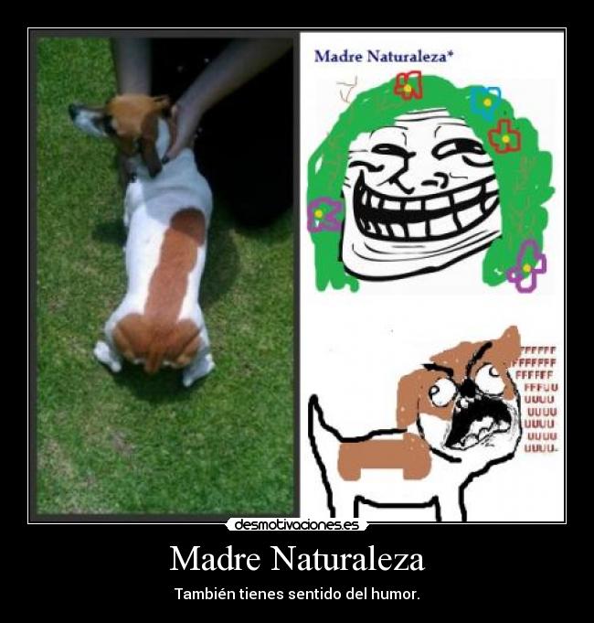 Madre Naturaleza - También tienes sentido del humor.