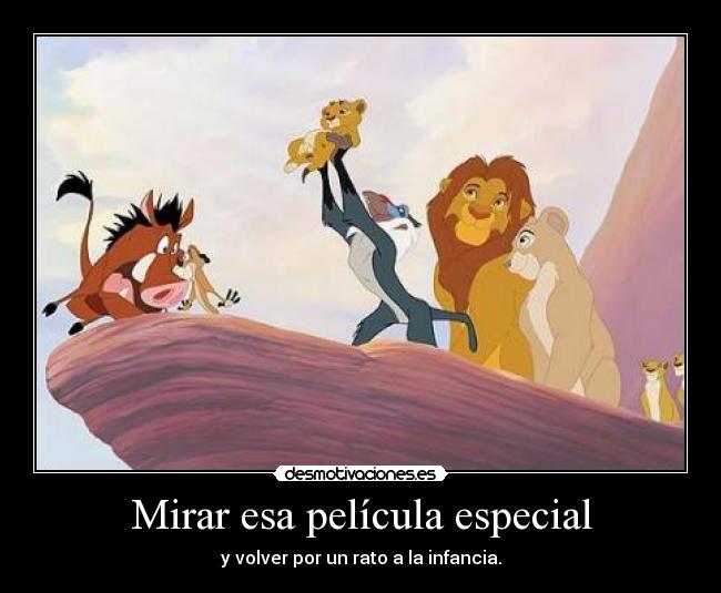 Mirar esa película especial -