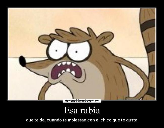 carteles rigby angry tambien pasado fffffffuuuuuuuu desmotivaciones