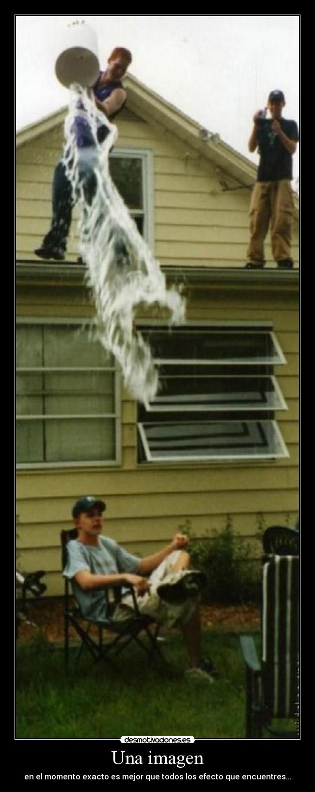Una imagen - en el momento exacto es mejor que todos los efecto que encuentres...