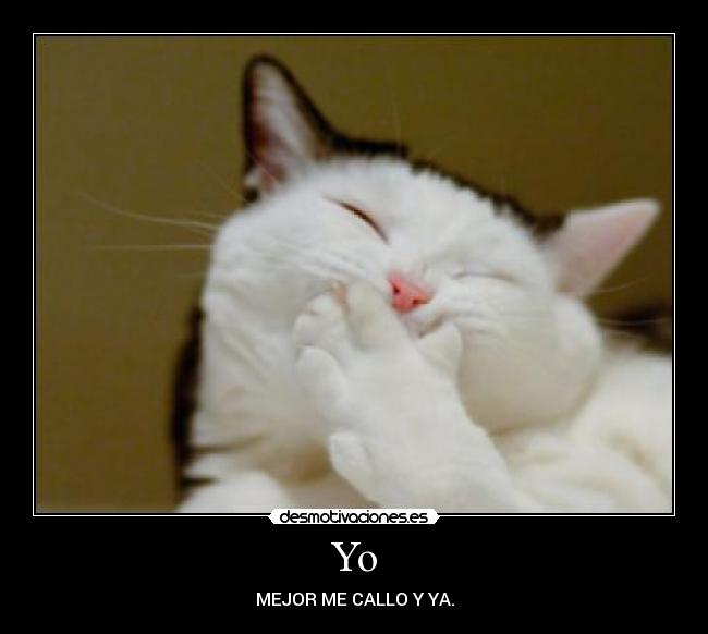 Yo - MEJOR ME CALLO Y YA.