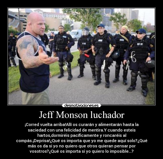 carteles jeff monson boxeador anarquista kaf clanantifas clanlibertario desmotivaciones