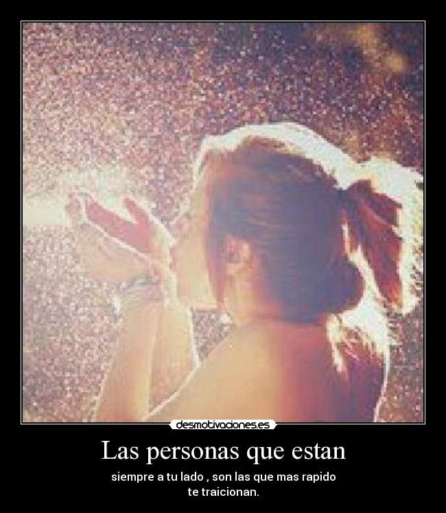 Las personas que estan - 