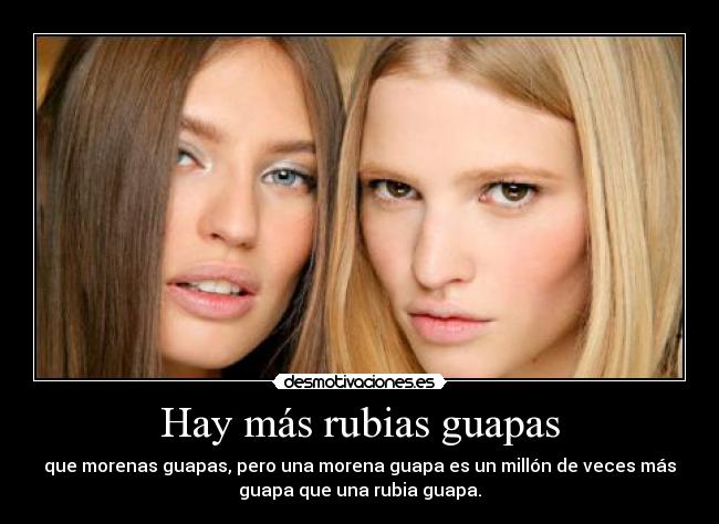 Hay más rubias guapas -