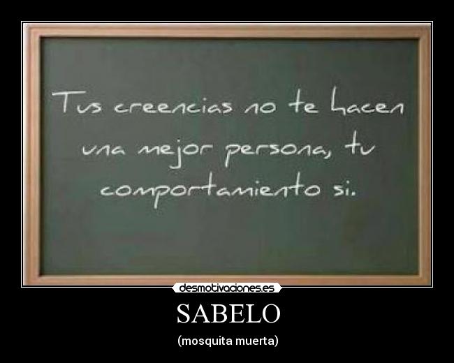 SABELO - (mosquita muerta)