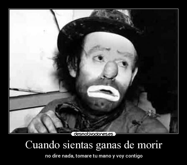 Cuando sientas ganas de morir -