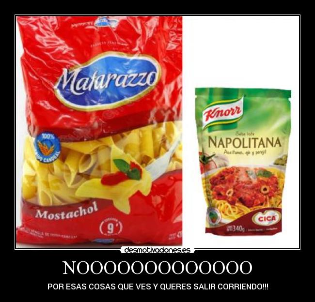 carteles fideos chotos desmotivaciones