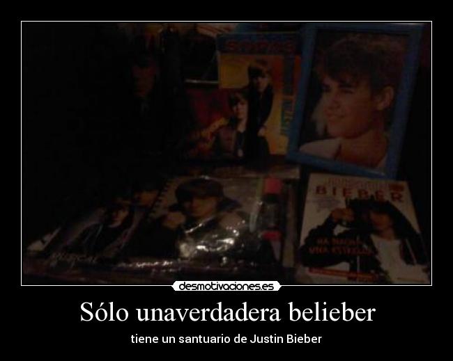 Sólo unaverdadera belieber - tiene un santuario de Justin Bieber