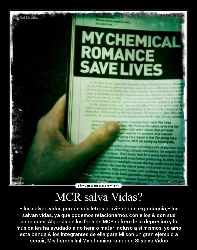 MCR salva Vidas? -