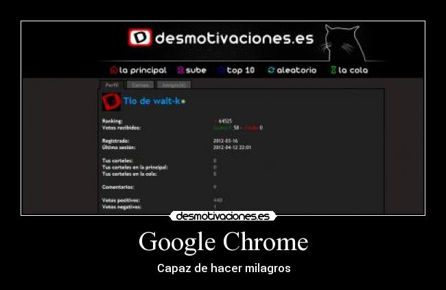 Google Chrome - Capaz de hacer milagros