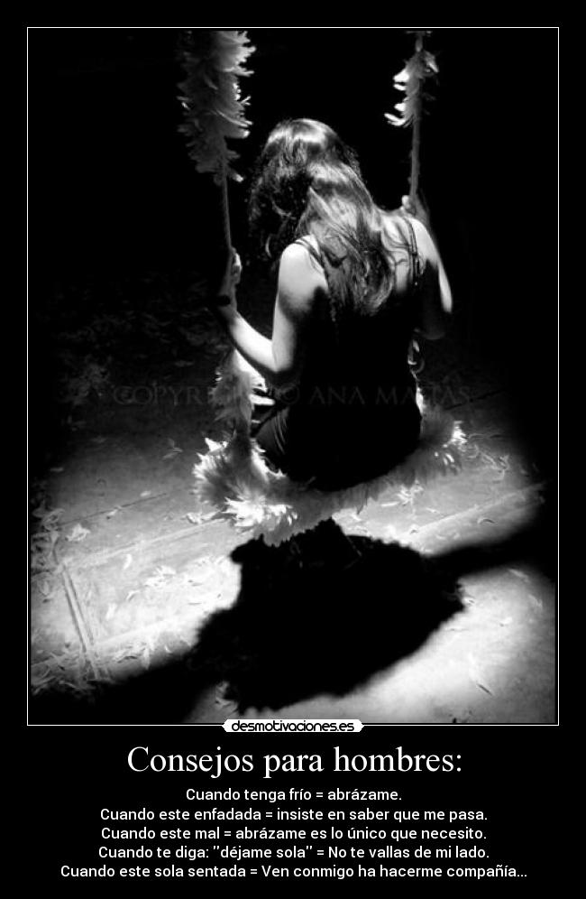 Consejos para hombres: -