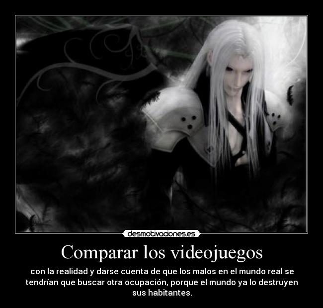 carteles videojuegos sephiroth desmotivaciones
