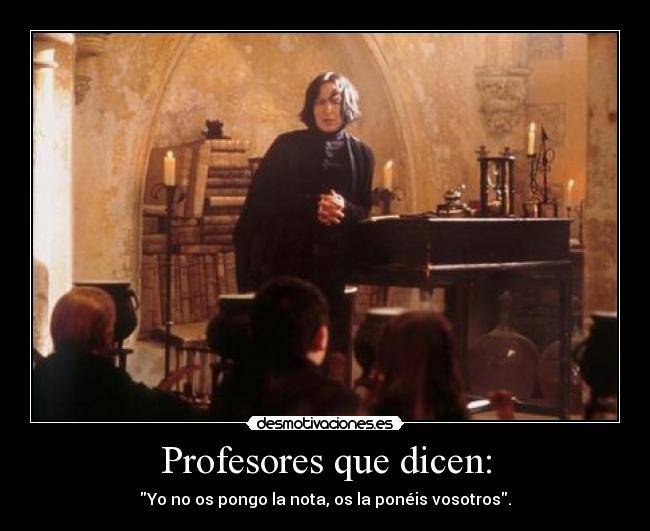 Profesores que dicen: - 