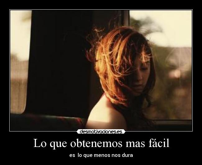 Lo que obtenemos mas fácil -