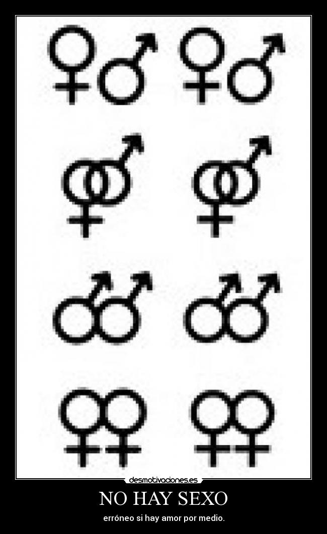 NO HAY SEXO -