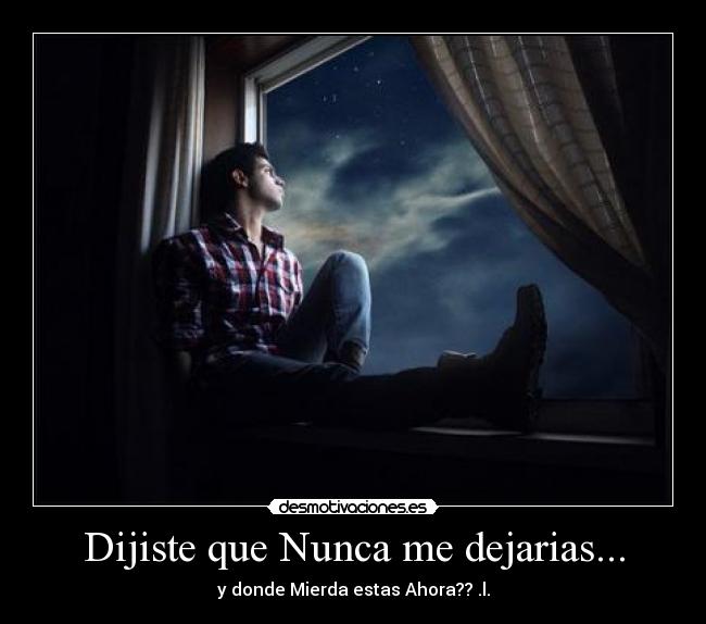 Dijiste que Nunca me dejarias... -