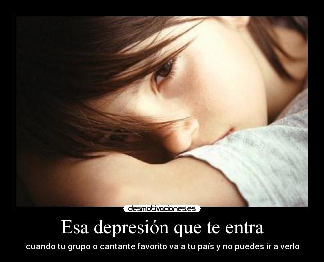 Esa depresión que te entra -