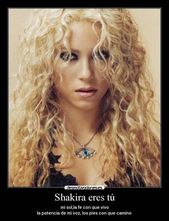 carteles shakira vida eres shakifans desmotivaciones