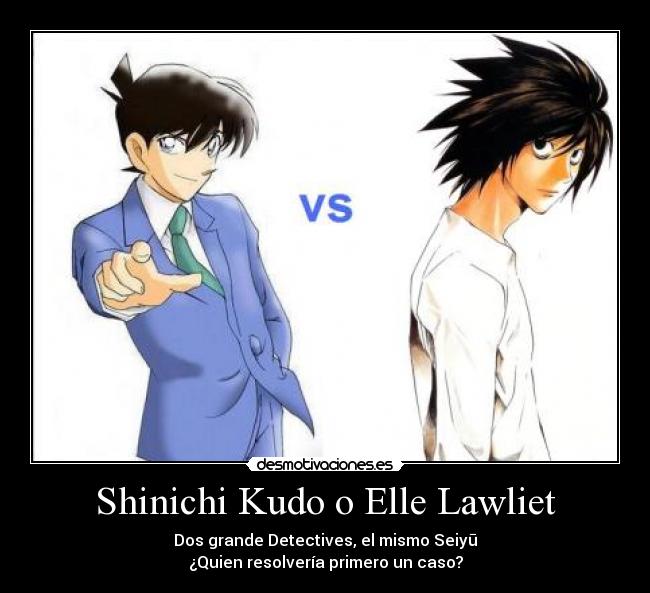 carteles shinichi kudo lawliet desmotivaciones