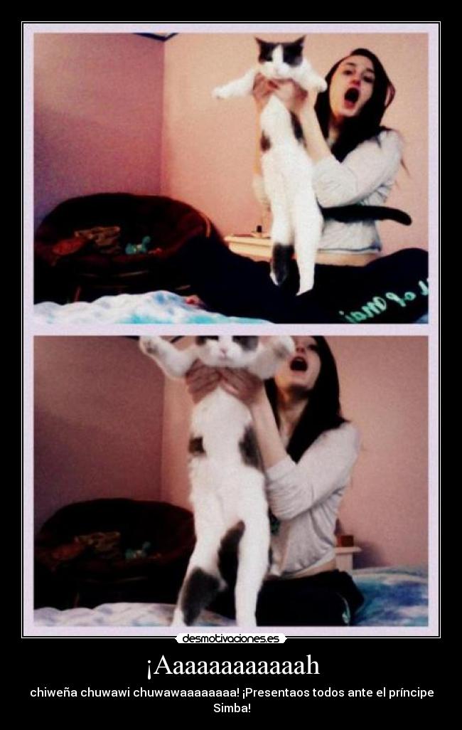 ¡Aaaaaaaaaaaah - chiweña chuwawi chuwawaaaaaaaa! ¡Presentaos todos ante el príncipe Simba!