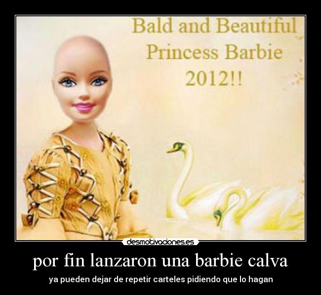por fin lanzaron una barbie calva -