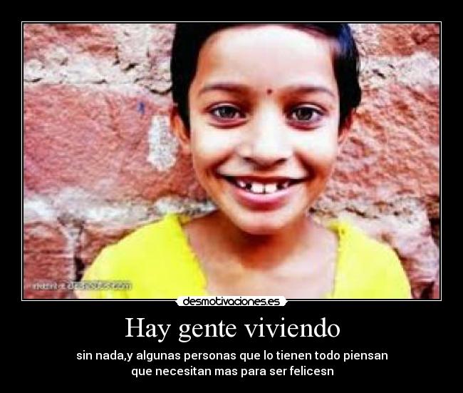 Hay gente viviendo - 