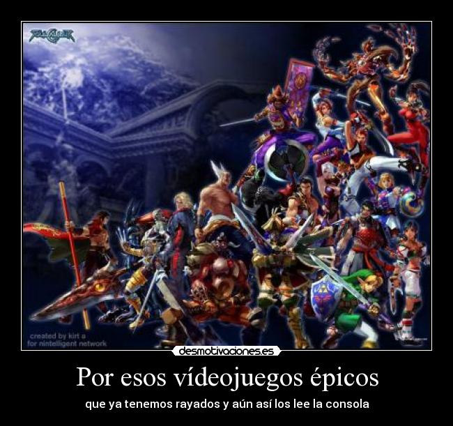 carteles videojuegos soulcalibur desmotivaciones