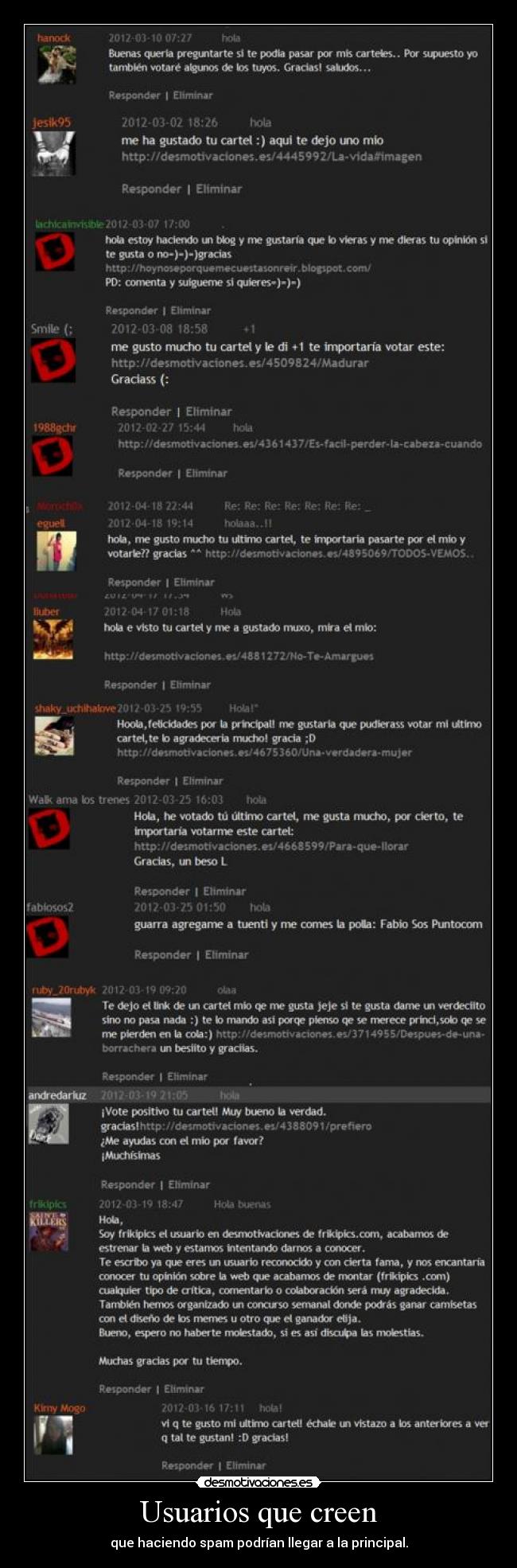 Usuarios que creen -