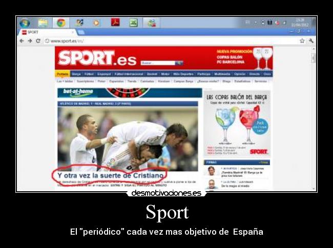 Sport - El periódico cada vez mas objetivo de España
