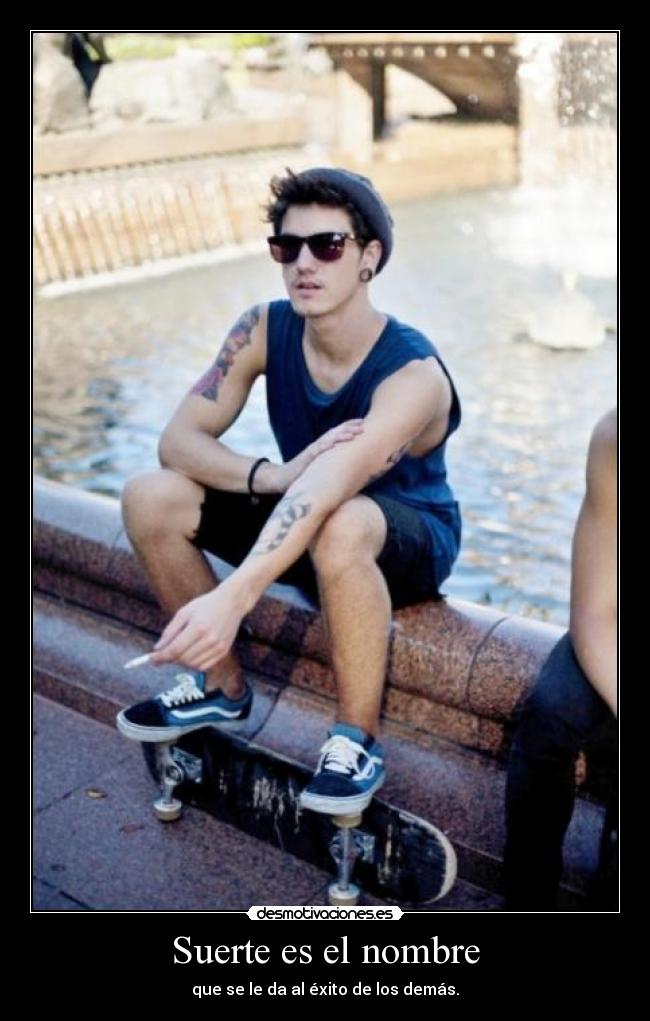 carteles suerte nombre exito desmotivaciones