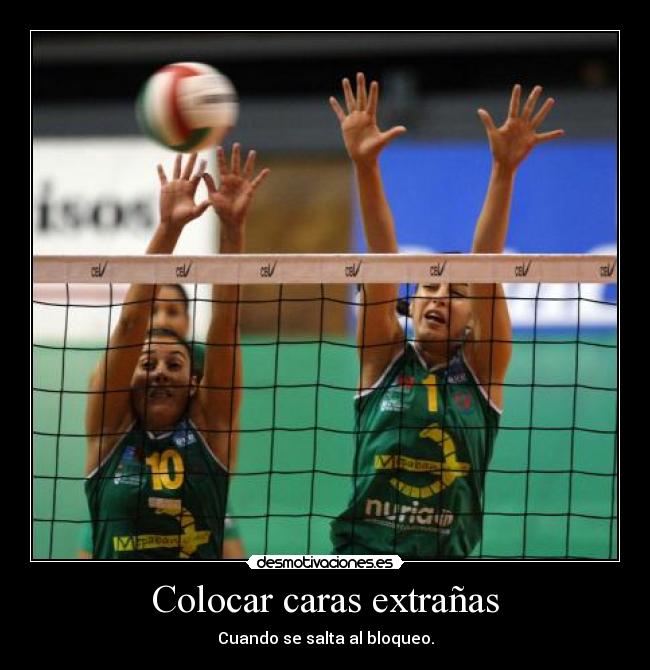Colocar caras extrañas -