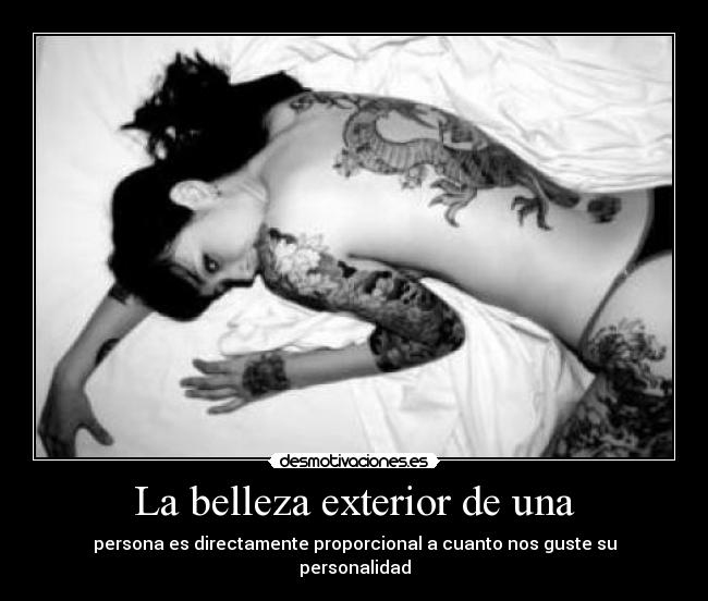 La belleza exterior de una - 
