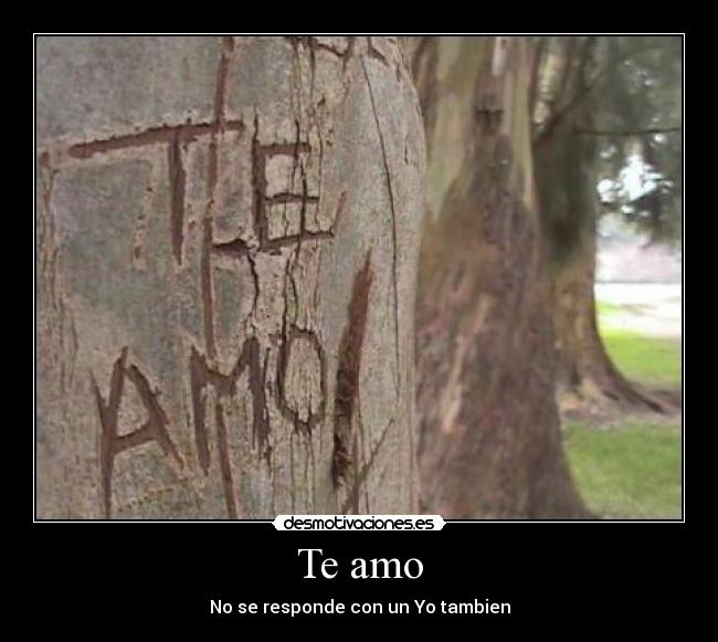 Te amo -