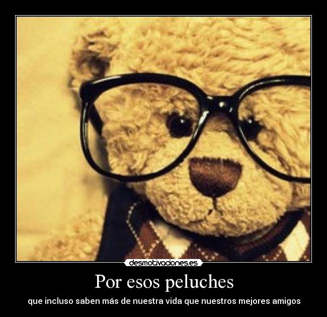 Por esos peluches -