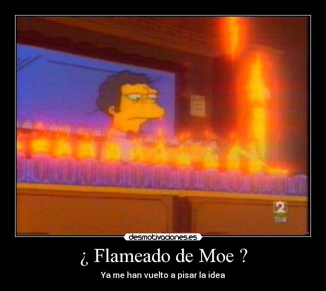 ¿ Flameado de Moe ? - Ya me han vuelto a pisar la idea