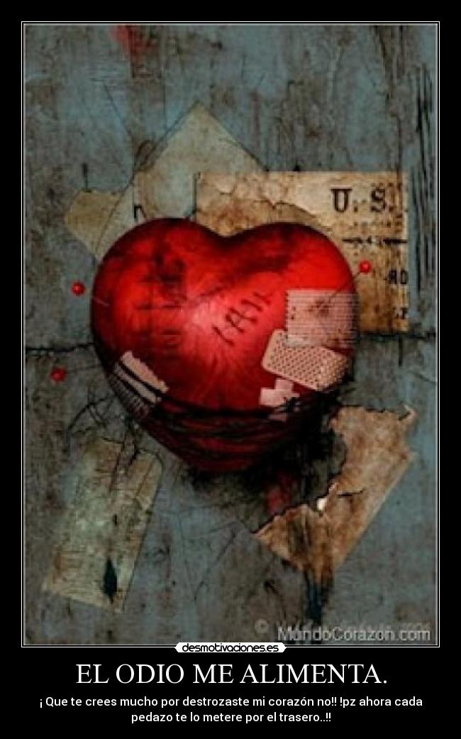 carteles odio odio una persona cuando valora desmotivaciones