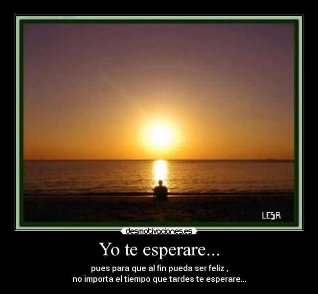Yo te esperare... -