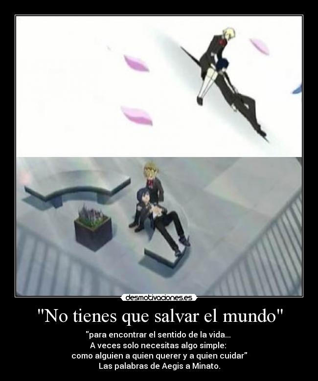 No tienes que salvar el mundo - 